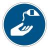 M022 Adhésif  ISO 7010 Utiliser une crème de protection -  