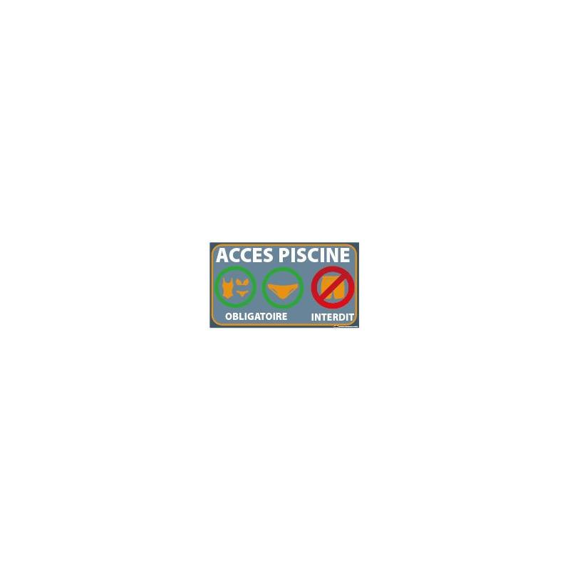 Panneau acces piscine 350x200