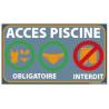 Panneau acces piscine 350x200