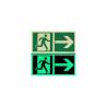 ADHESIF SORTIE DE SECOURS PHOTOLUMINESCENTE DROITE -  