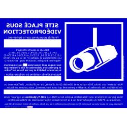 Autocollant 15x21 Vidéoprotection Vitrophanie -
