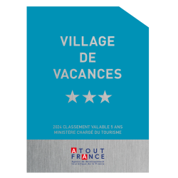 Panonceau à partir de 2022 de Classement Village de Vacances -