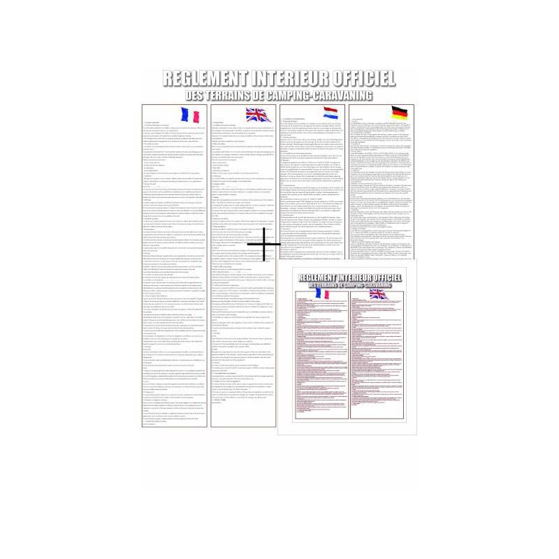 REGLEMENT INTERIEUR OFFICIEL 4 Langues GM + 2 Langues PM - REGLEMENT INTERIEUR OFFICIEL 4 Langues GM + 2 Langues PM -