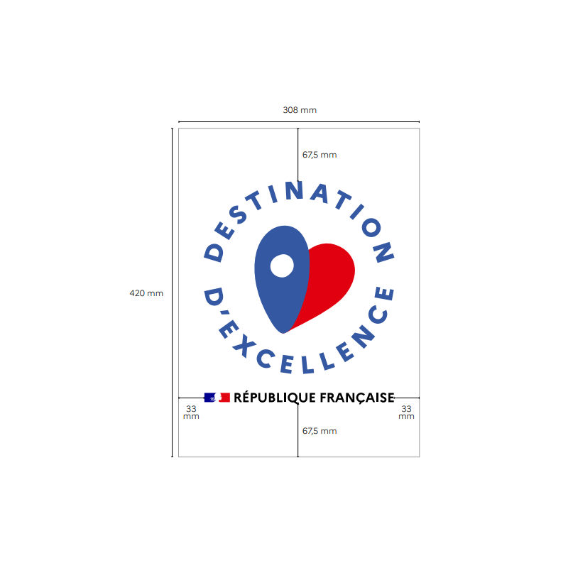 Panonceau Dibond Destination d'Excellence - Panonceau Dibond Destination d'Excellence -