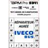 Etiquettes Clim (lot de 100) Ft 50 x 80mm -