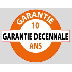 Sticker "Garantie Décennale" 15x12cm