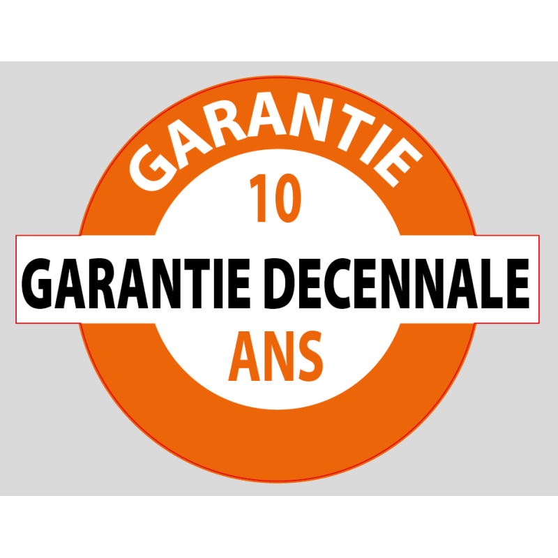 Sticker "Garantie Décennale" 15x12cm