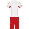 Ensemble Short + maillot foot + flocage Nom + numero + pub devant