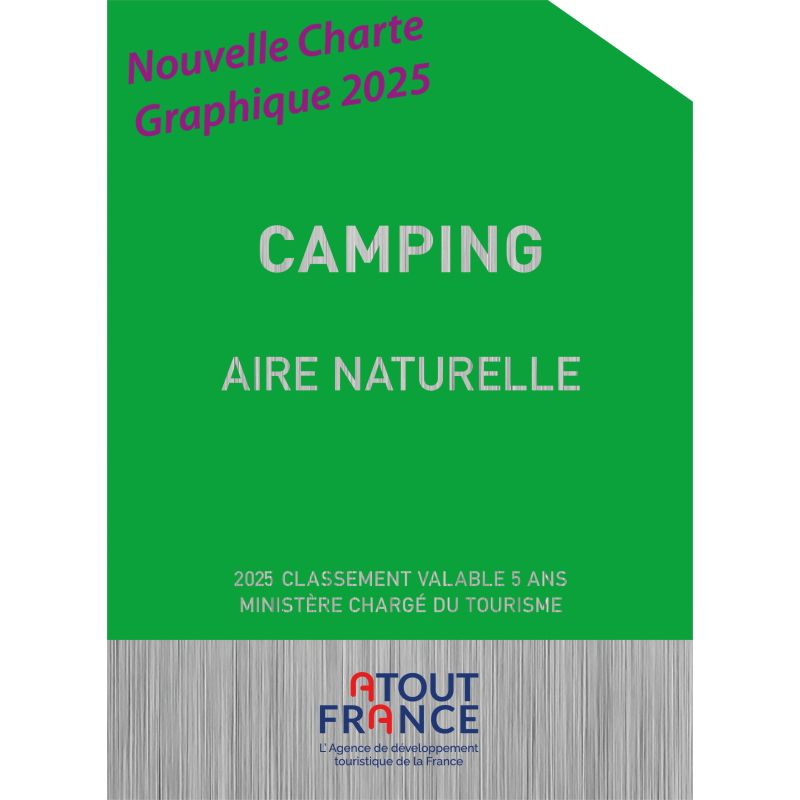 Panonceau à partir de 2022 de Classement Aire Naturelle - Panonceau à partir de 2022 de Classement Aire Naturelle -