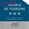 Panonceau à partir de 2022 de Classement Meublé de Tourisme -