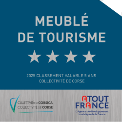 Panonceau à partir de 2025 CORSE - Classement Meublé de Tourisme -