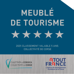 Panonceau à partir de 2025 CORSE - Classement Meublé de Tourisme -