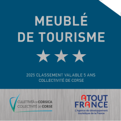 Panonceau à partir de 2025 CORSE - Classement Meublé de Tourisme -