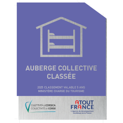 Panonceau de Classement CORSE - Auberge Collective -