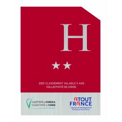 Panonceau à partir de 2025 CORSE - Classement Hôtel -