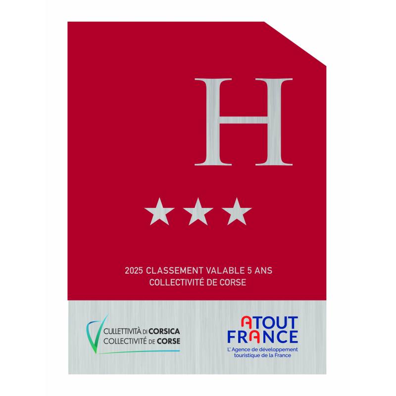 Panonceau à partir de 2025 CORSE - Classement Hôtel -