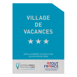 Panonceau à partir de 2025 CORSE - Classement Village de Vacances -