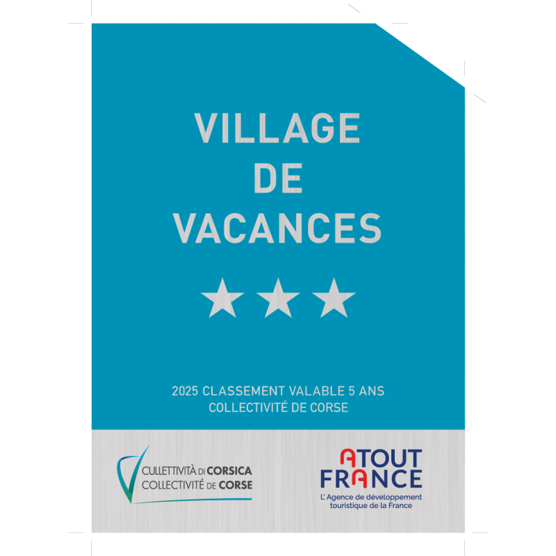 Panonceau à partir de 2025 CORSE - Classement Village de Vacances -