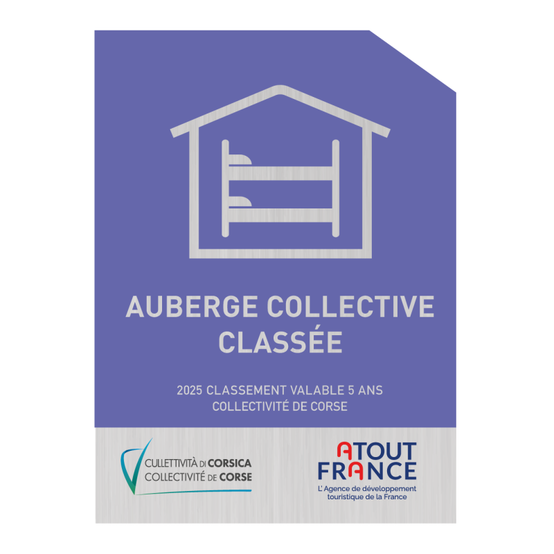 Panonceau de Classement CORSE - Auberge Collective -