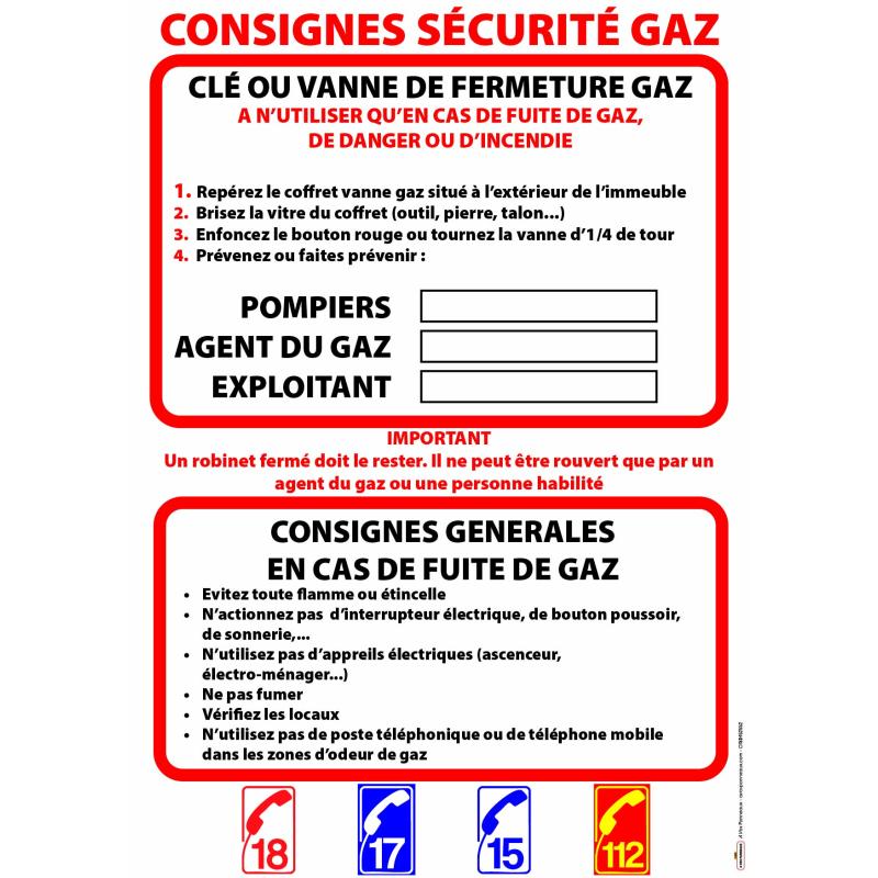 VANNE COUPURE GAZ