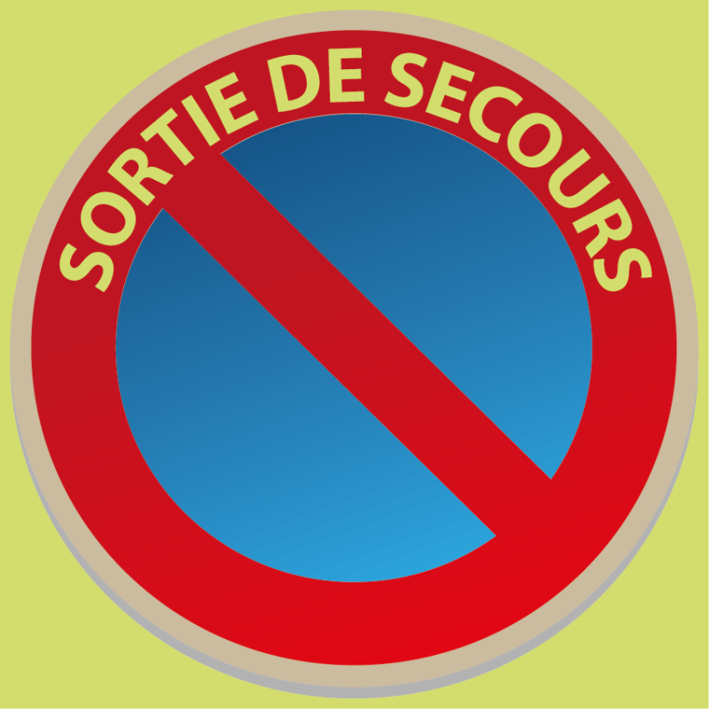 Point de Rassemblement 30x30 photoluminescent 3mm + 10mm -