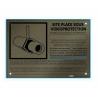 Plaque Dibond Brossé aspect Bronze 30x21cm Marquage Noir Vidéoprotection