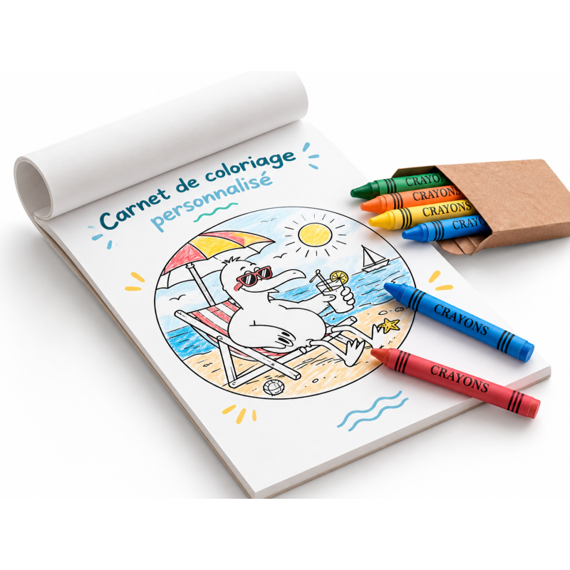 Carnet de coloriage personnalisé  (par 250 ou 500)