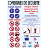 CONSIGNES TOBOGAN -  
