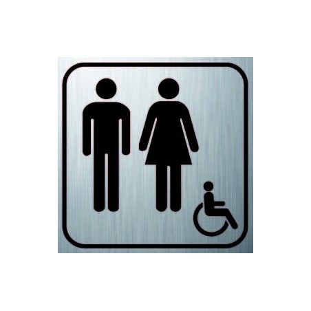 Grand Logo Sanitaire Homme Femme Handicapé 150X150 (PMR)
