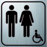 Grand Logo Sanitaire Homme Femme Handicapé 150X150 (PMR)