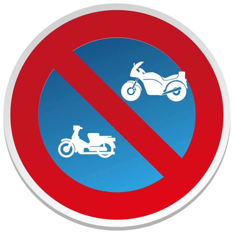 Interdit de Stationner Moto - Interdit de Stationner Moto -