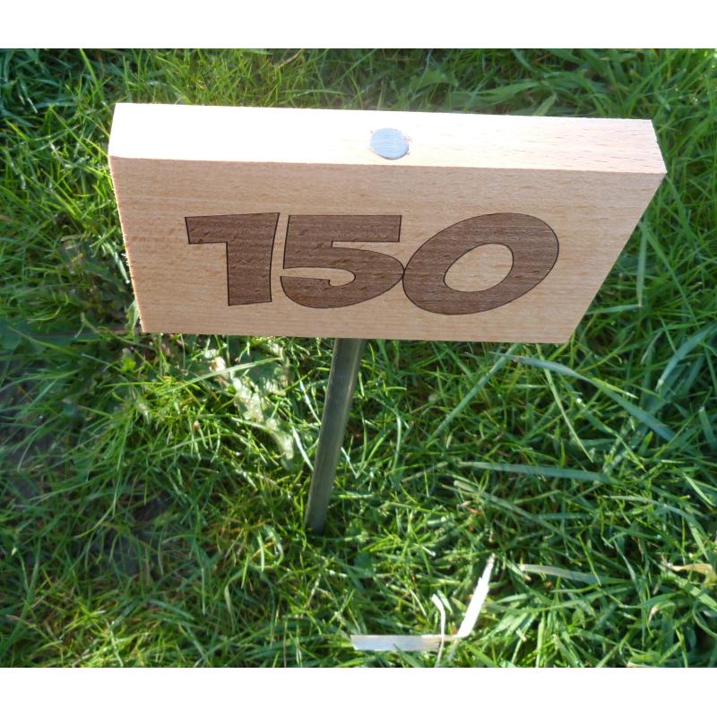 Numérotation Bois Gravé sur piquet - Numérotation Bois Gravé sur piquet -