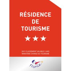 Panonceau de Classement Résidence de Tourisme -  