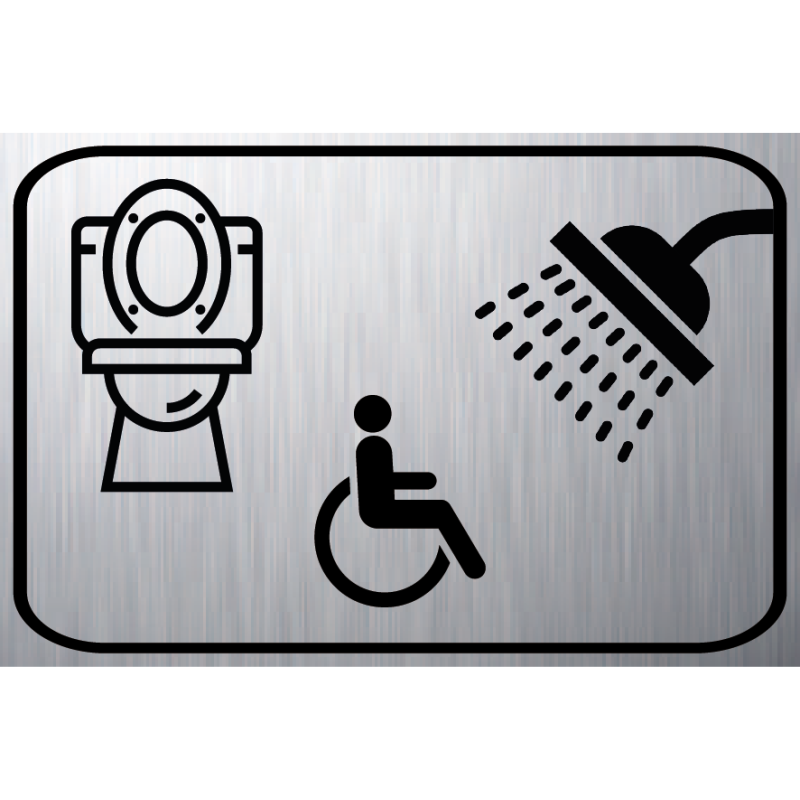 Logo Sanitaire WC DOUCHE Handicapé (PMR) - Logo Sanitaire WC DOUCHE Handicapé (PMR) -