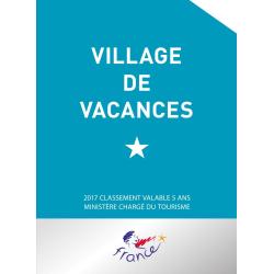 Panonceau de Classement Village de Vacances -  