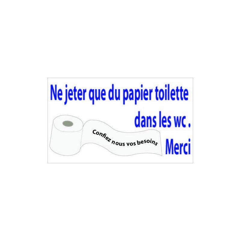 Panneau Papier WC Humour -  