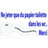 Panneau Papier WC Humour -  
