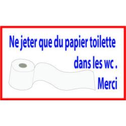 Panneau Papier WC -  