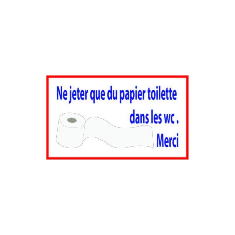 Panneau Papier WC -  