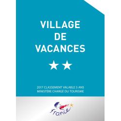 Panonceau de Classement Village de Vacances -  