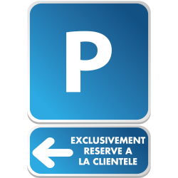 PARKING + flèche exclu clientèle -  