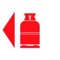BOUTEILLE GAZ DIBOND 15x10 -  