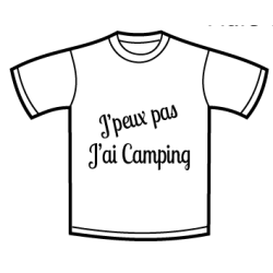 Tshirt Manche Courte J'ai Camping -  
