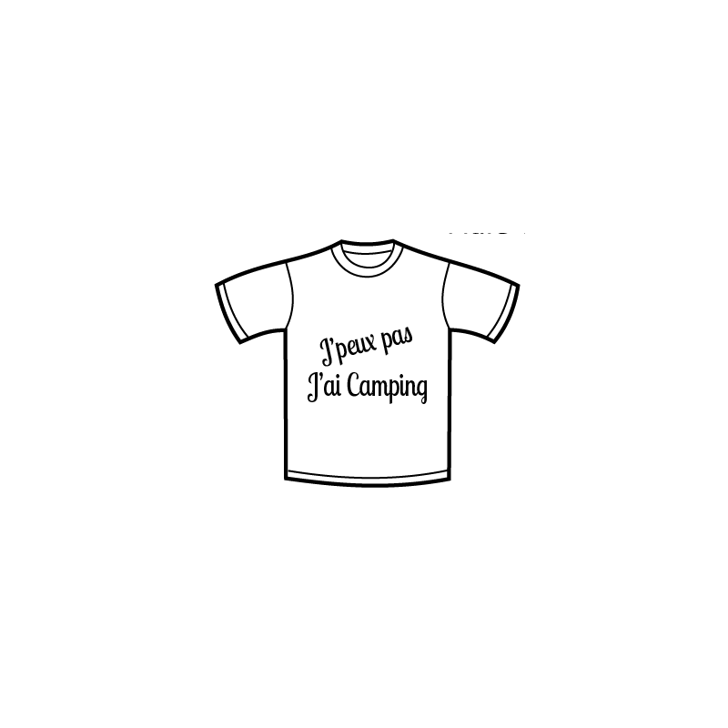 Tshirt Manche Courte J'ai Camping -  
