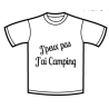 Tshirt Manche Courte J'ai Camping -  