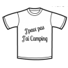 Tshirt Manche Courte J'ai Camping