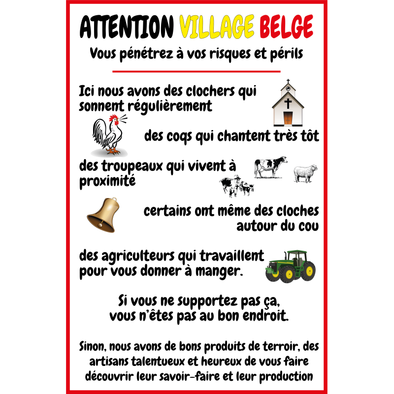 Attention village Belge -  