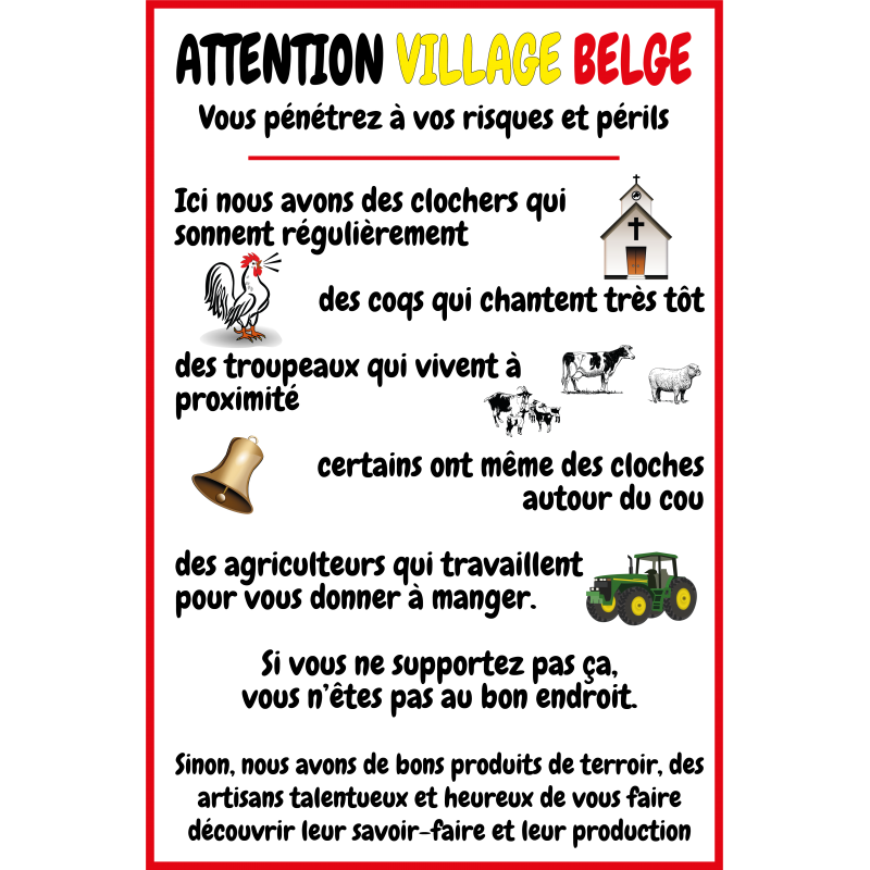 Attention village Belge