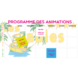 Panneau Animation Magnétique 2000x1000 -  